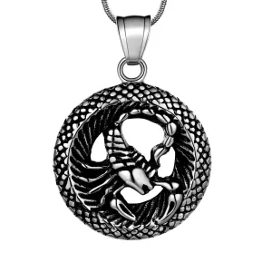 Men Zodiac Scorpio Necklace Pendant Star Sign Constellation Jewelry Women Boys Girls Birthday Gift