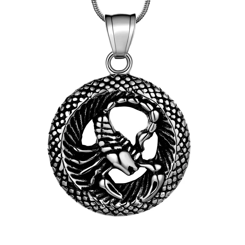 Men Zodiac Scorpio Necklace Pendant Star Sign Constellation Jewelry Women Boys Girls Birthday Gift