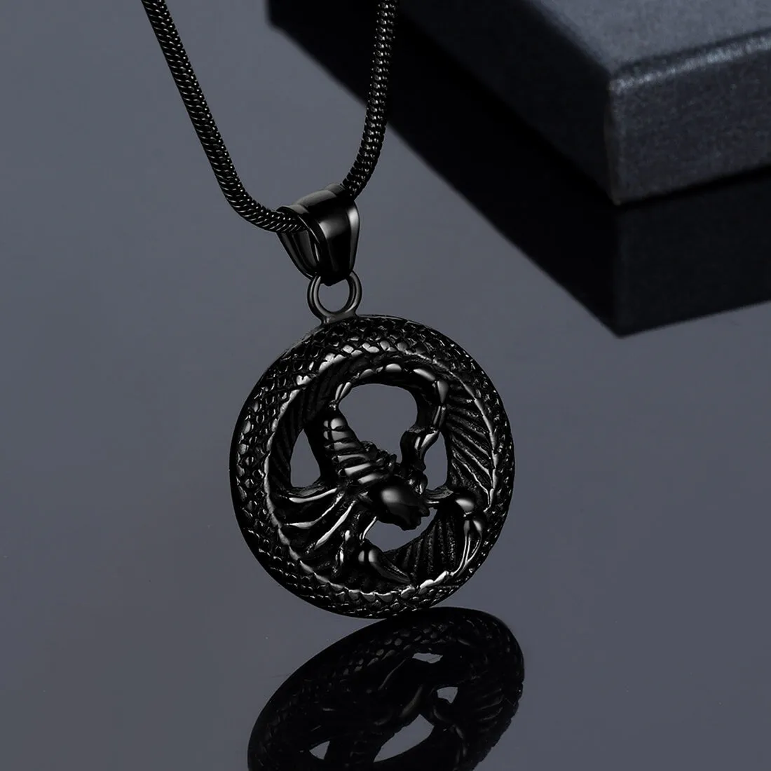 Men Zodiac Scorpio Necklace Pendant Star Sign Constellation Jewelry Women Boys Girls Birthday Gift