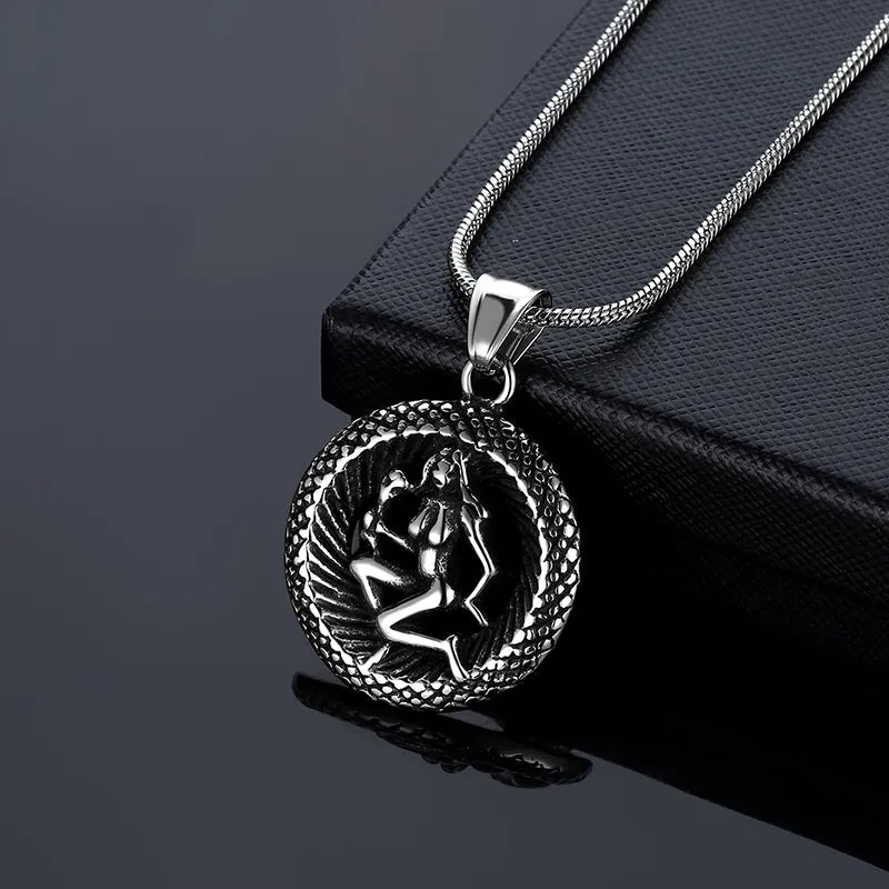 Men Zodiac Virgo Necklace Pendant Star Sign Constellation Jewelry Women Boys Girls Birthday Gift