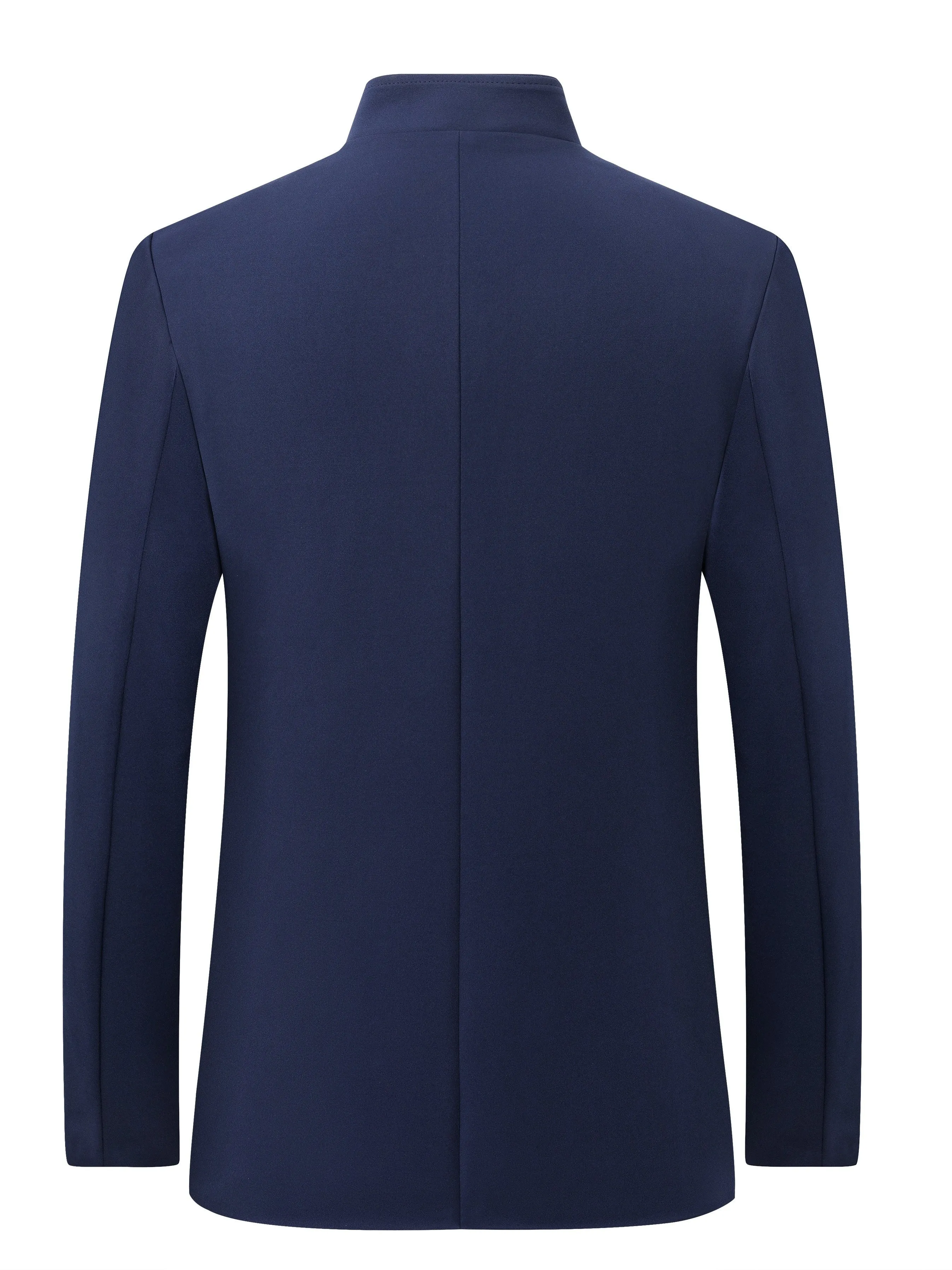 Men's Stylish Business Blue Stain Resistance Suit Dress Coat