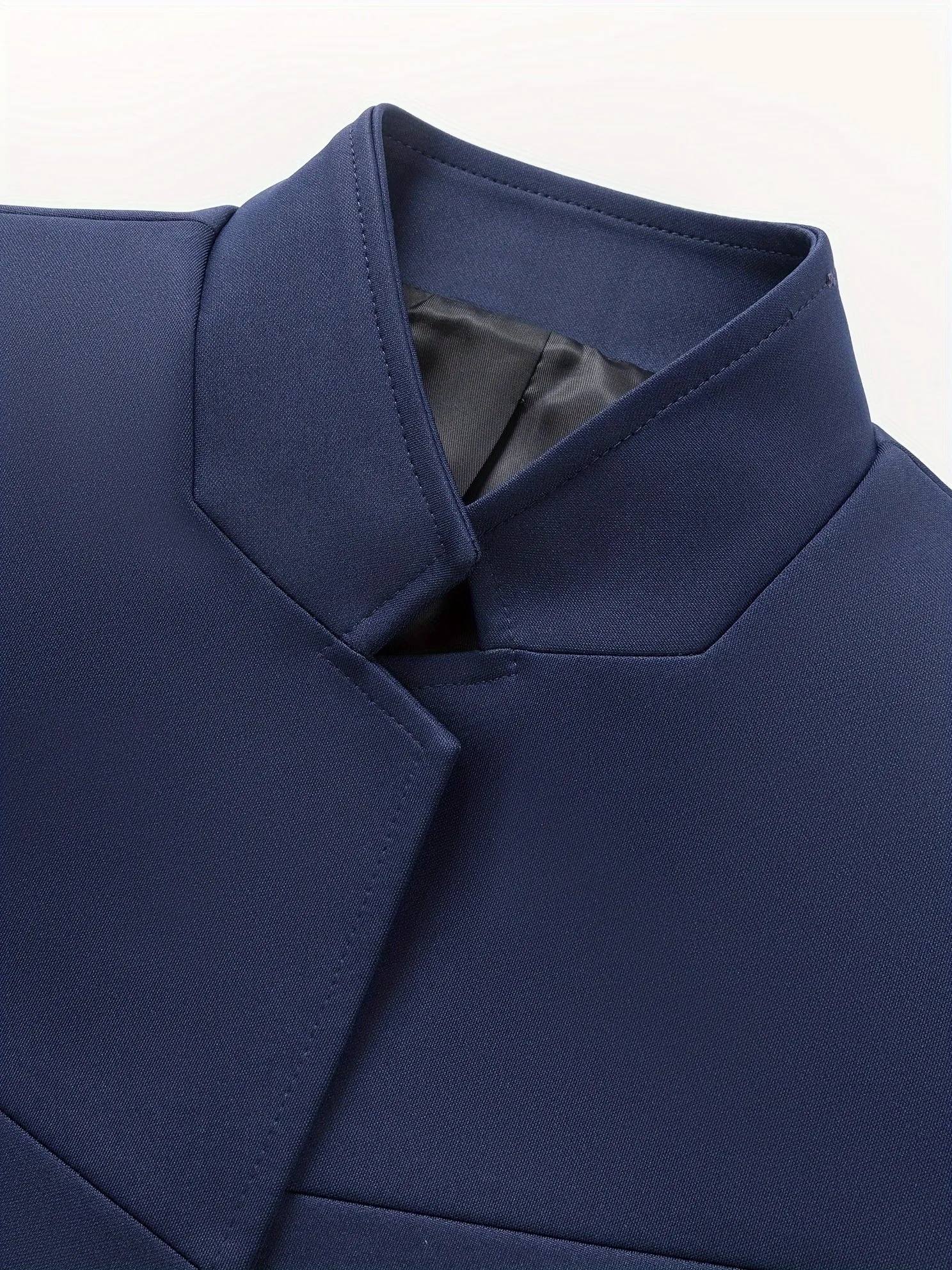 Men's Stylish Business Blue Stain Resistance Suit Dress Coat