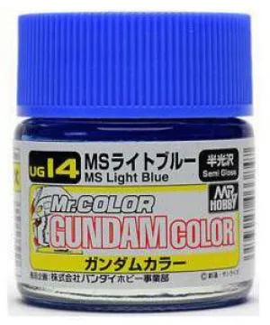 Mr. Hobby UG14 Gundam Color MS Light Blue Lacquer Paint 10ml