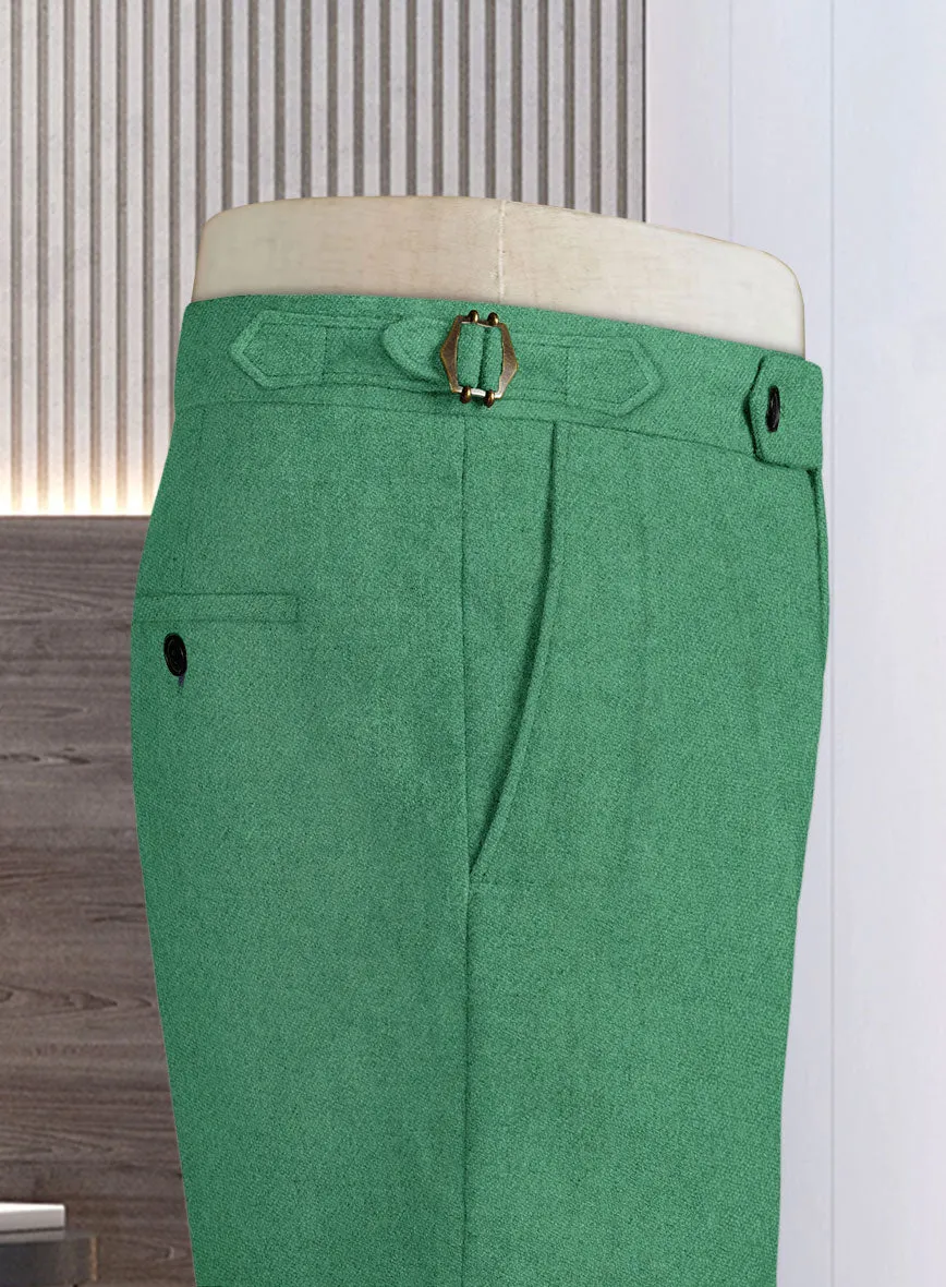 Naples Derby Green Highland Tweed Trousers