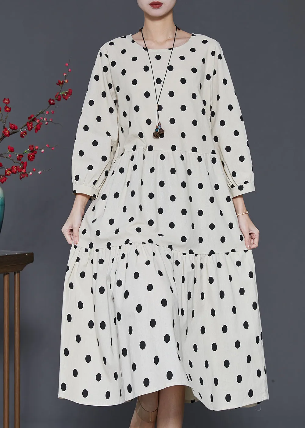Organic White Oversized Patchwork Cotton Maxi Dresses Summer SD1071