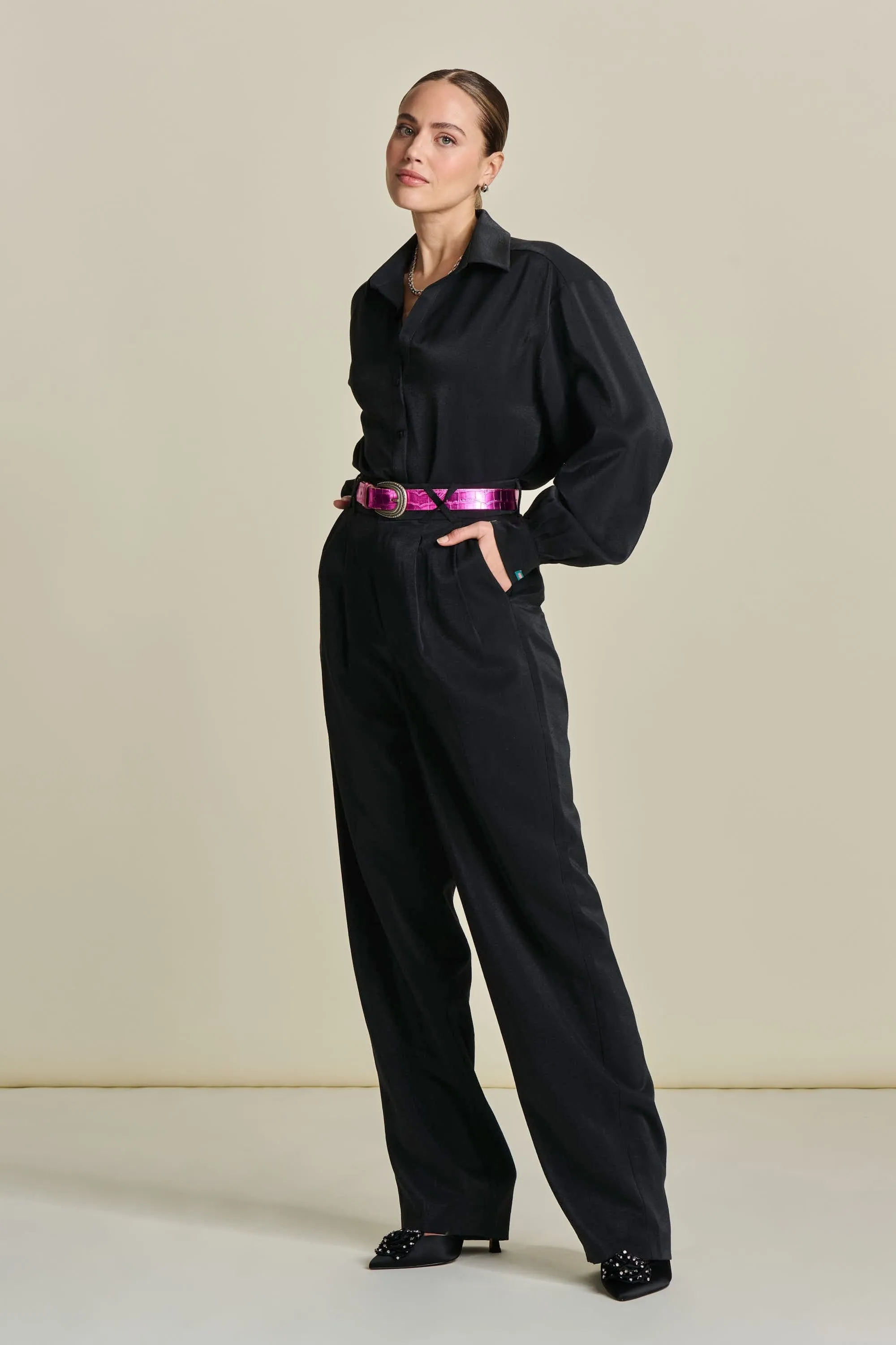 PANTS - Shimmer Black