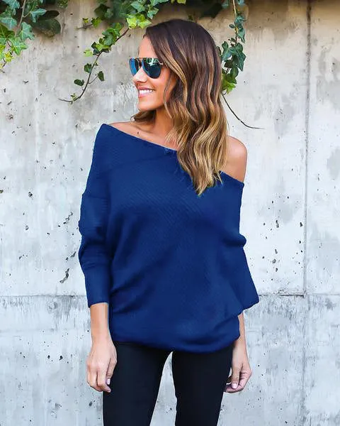 Pure Color Off Shoulder Bat Sleeve Bodycon Short Dress