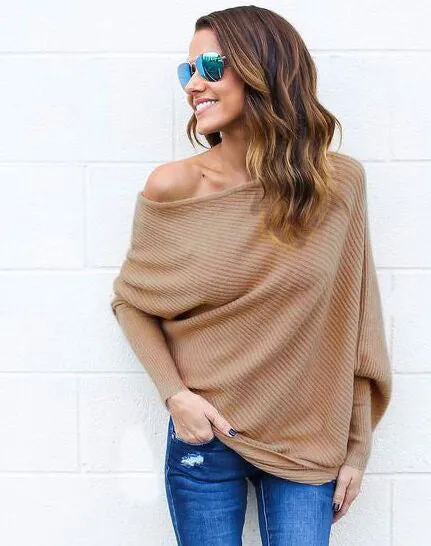 Pure Color Off Shoulder Bat Sleeve Bodycon Short Dress