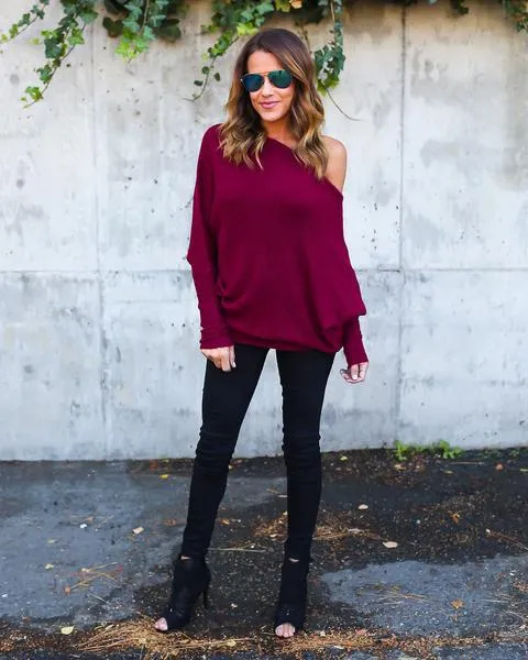 Pure Color Off Shoulder Bat Sleeve Bodycon Short Dress