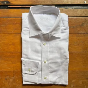 Regent - Original 'Dee-Dee' Shirt - White Cotton/Linen