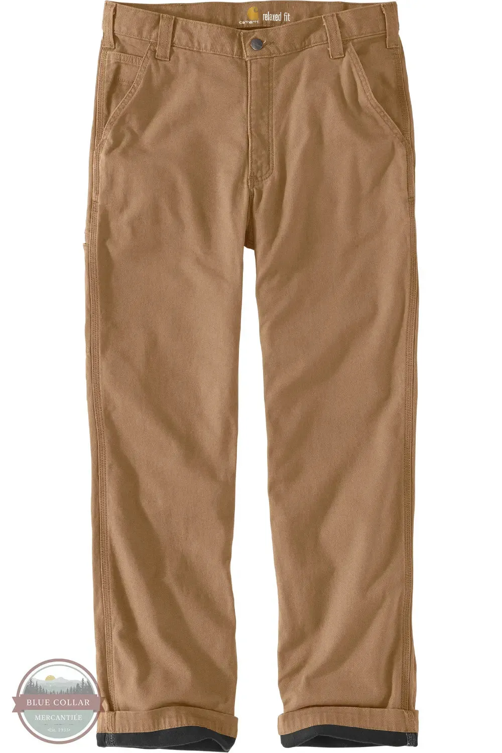 Rugged Flex Relaxed Fit Canvas Fleece Lined Utility Work Pant 103342