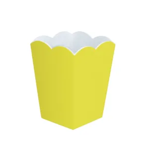Scalloped Lacquer Bin – Yellow & White