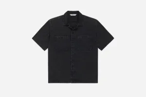 Short Sleeve Workshirt ~ Black Stonewash
