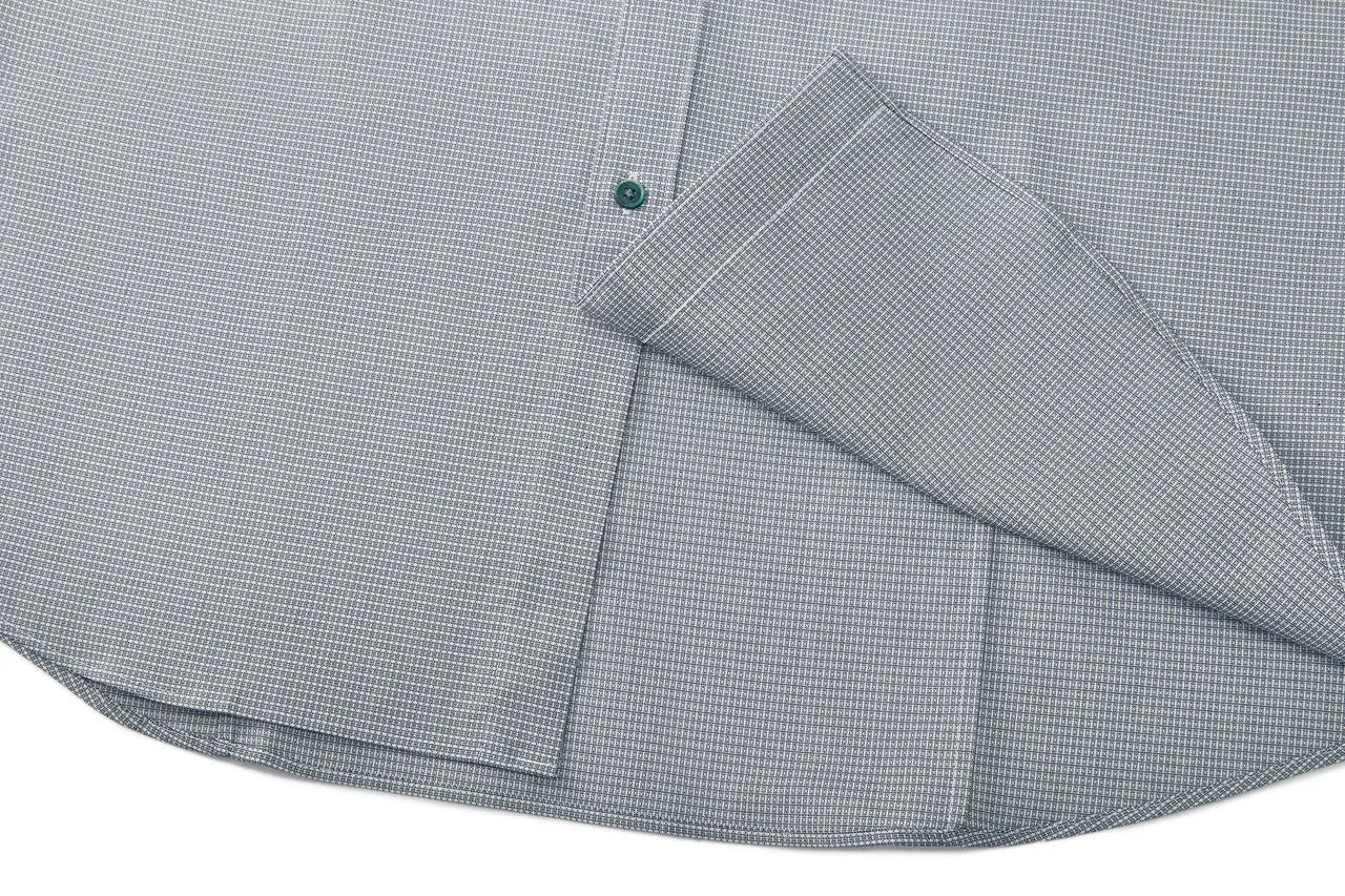 Silky Touch Stretch 2 Tone Shirt in Smart Fit Short Sleeve