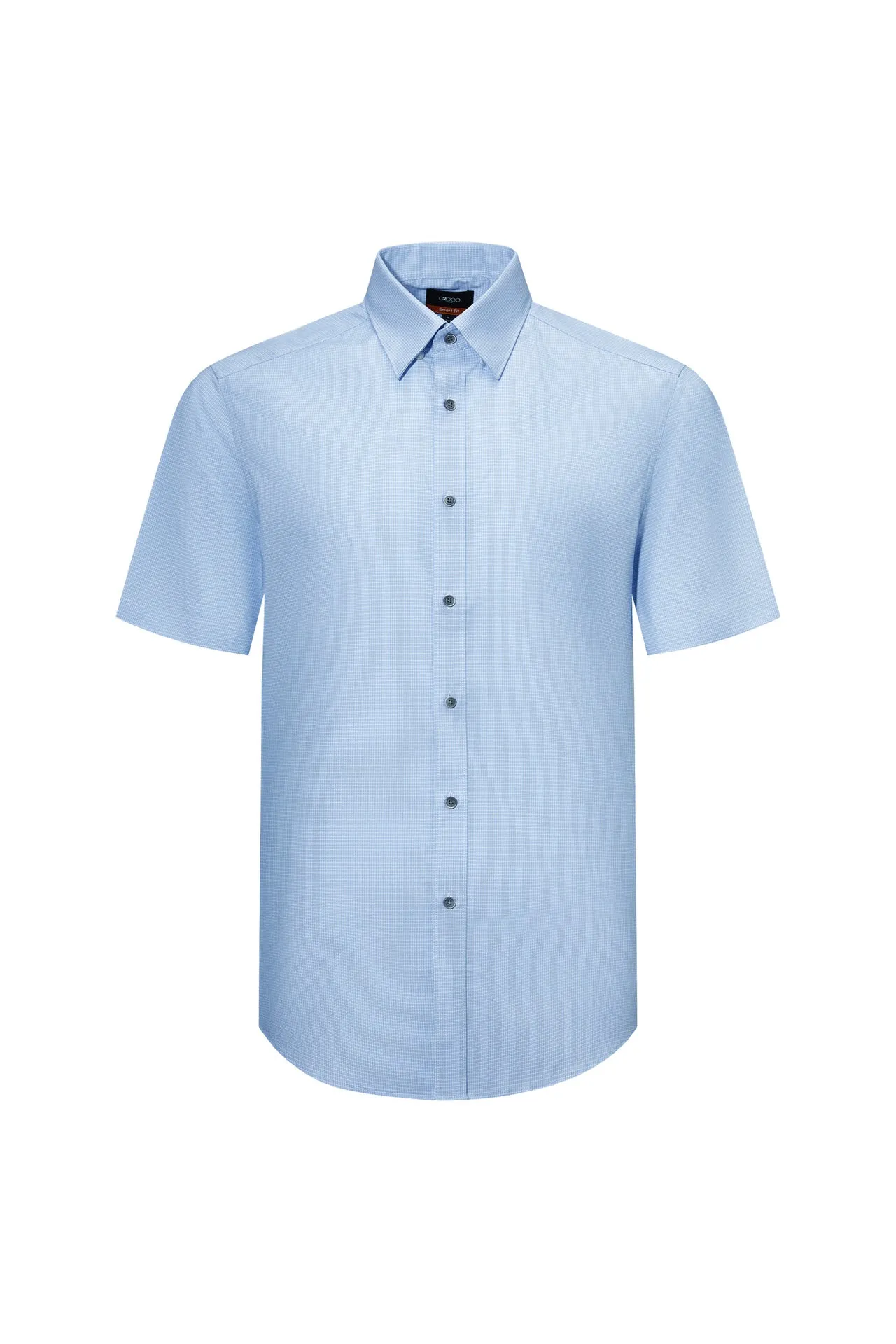 Silky Touch Stretch 2 Tone Shirt in Smart Fit Short Sleeve