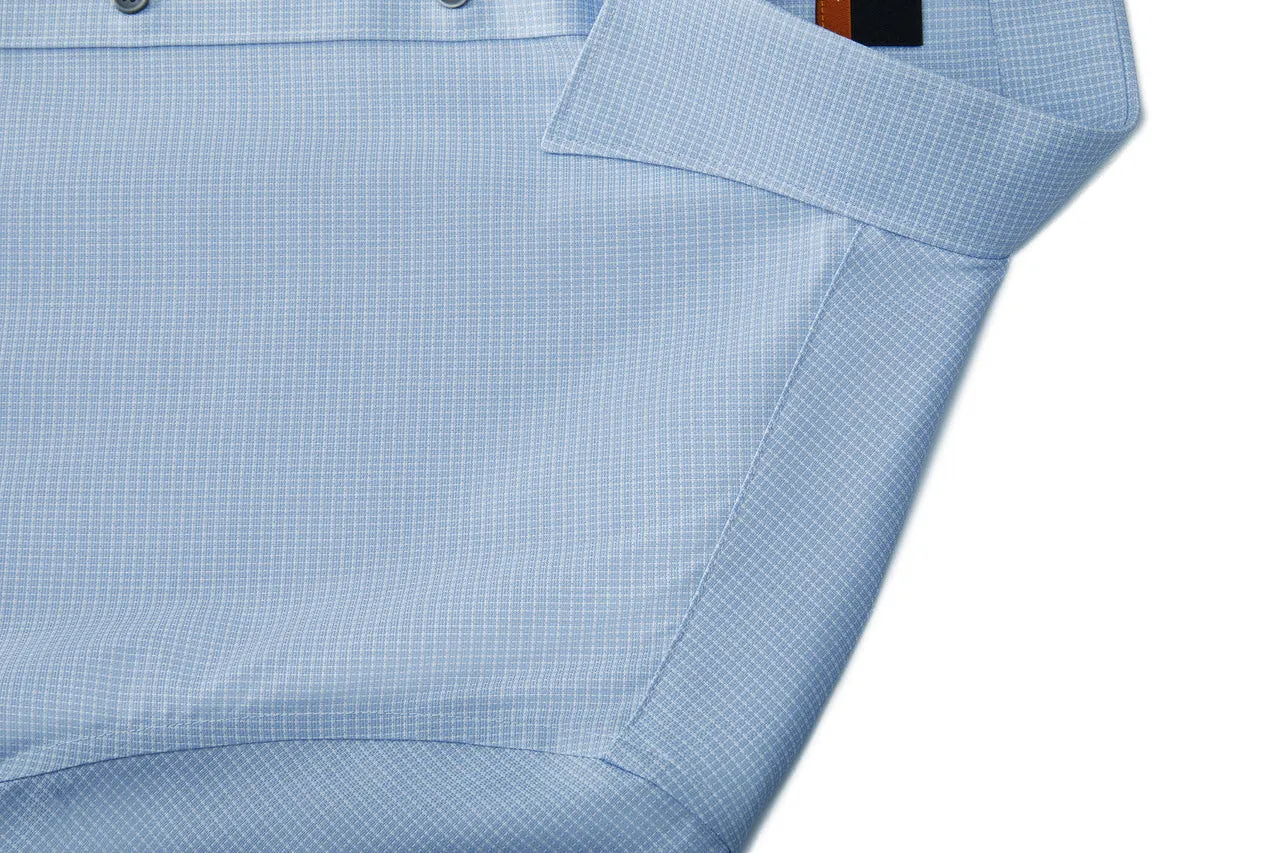 Silky Touch Stretch 2 Tone Shirt in Smart Fit Short Sleeve