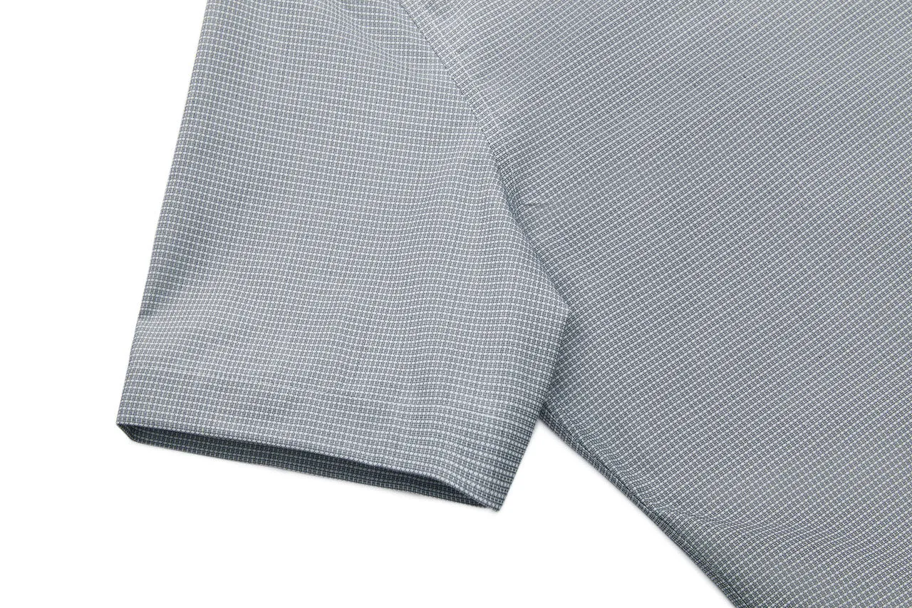 Silky Touch Stretch 2 Tone Shirt in Smart Fit Short Sleeve
