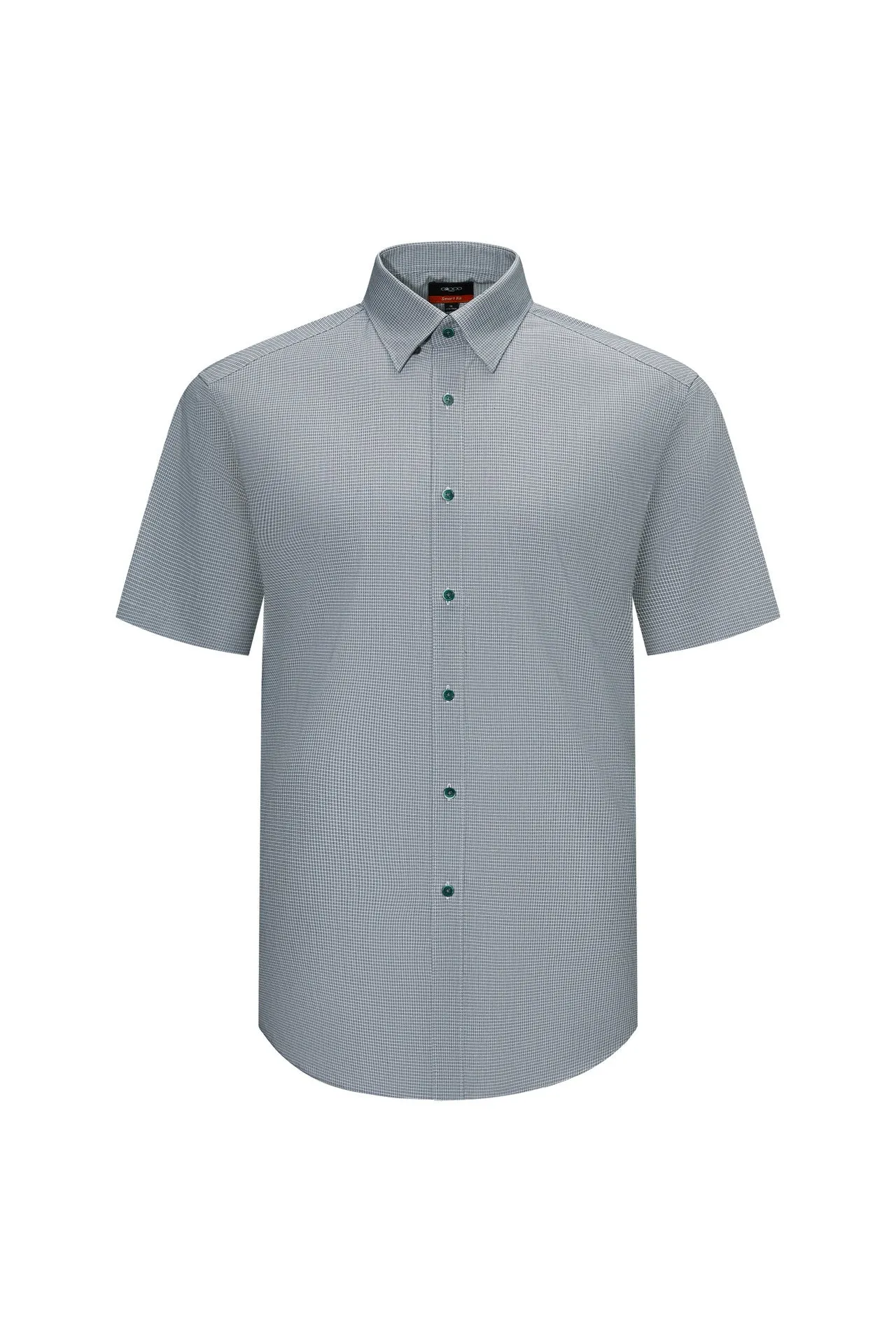 Silky Touch Stretch 2 Tone Shirt in Smart Fit Short Sleeve