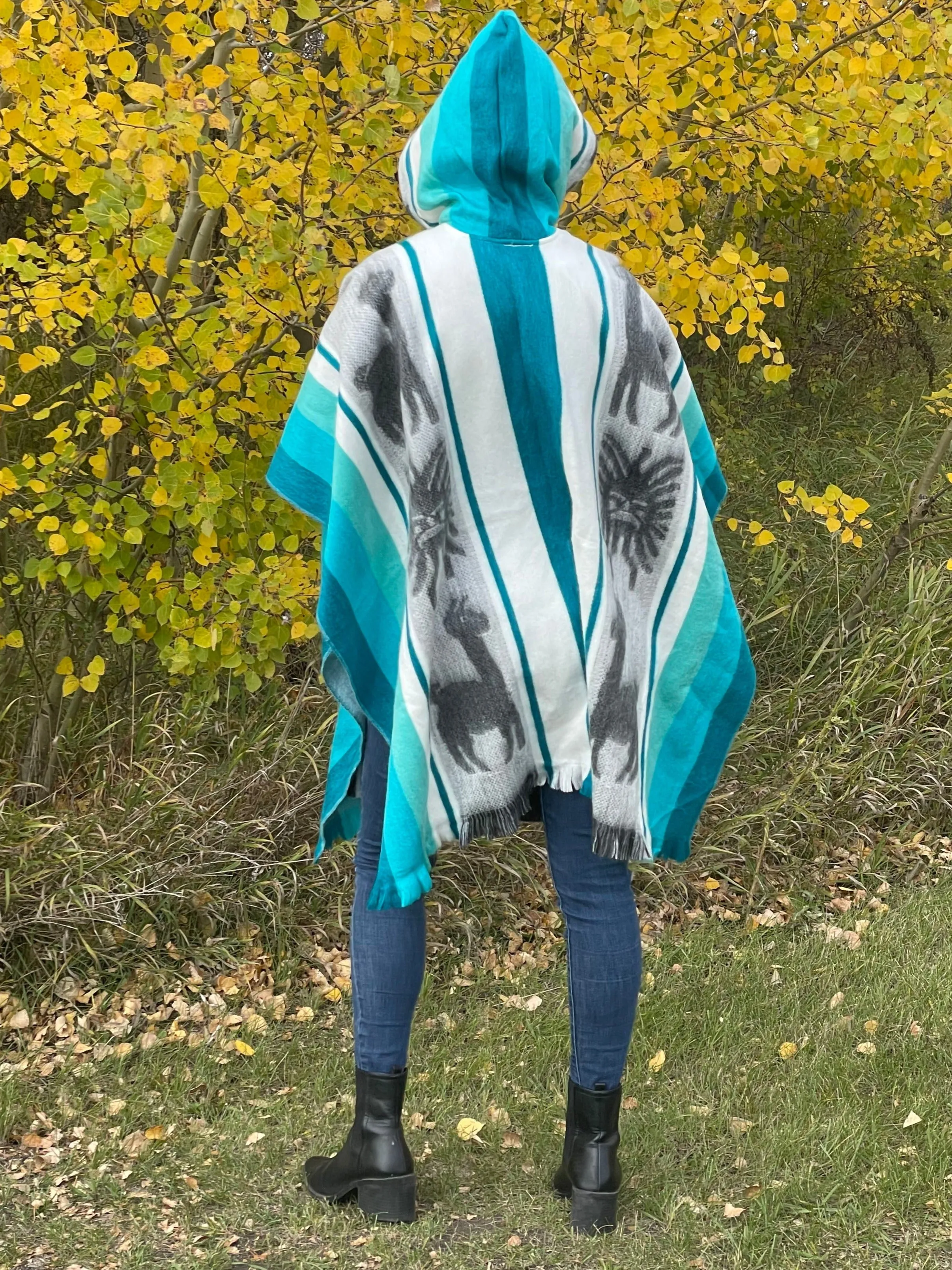 Soft Cozy Andean Artisan Alpaca Fiber Poncho