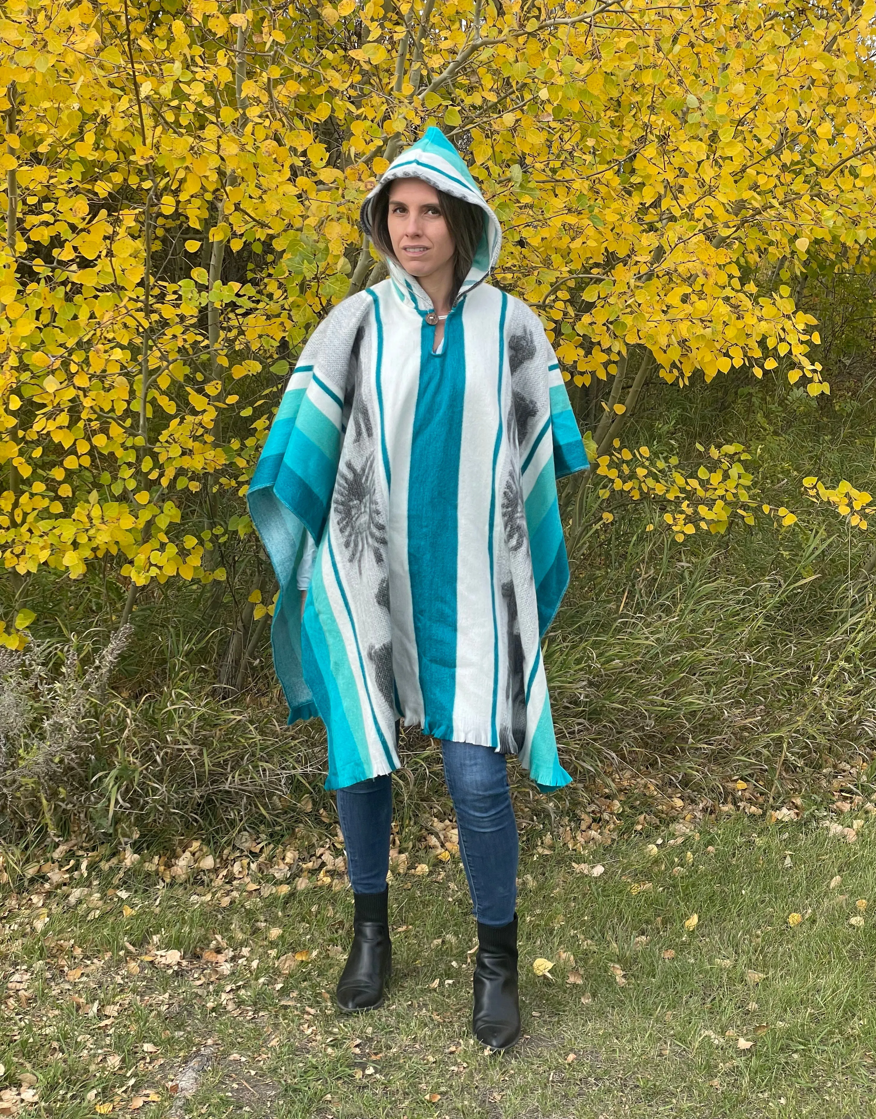 Soft Cozy Andean Artisan Alpaca Fiber Poncho