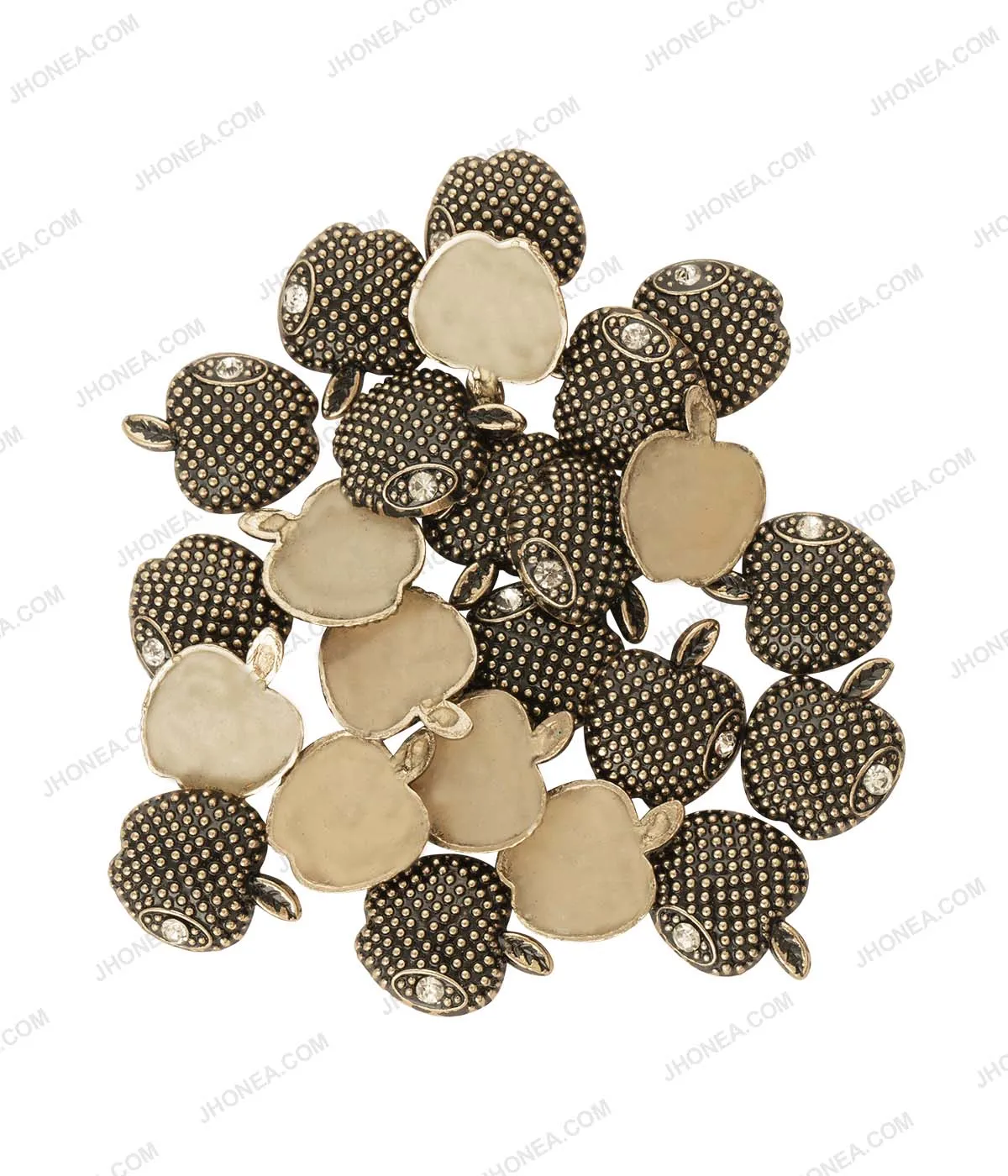 Sparkling Diamond Apple Design Hotfix for Party Wear Dresses