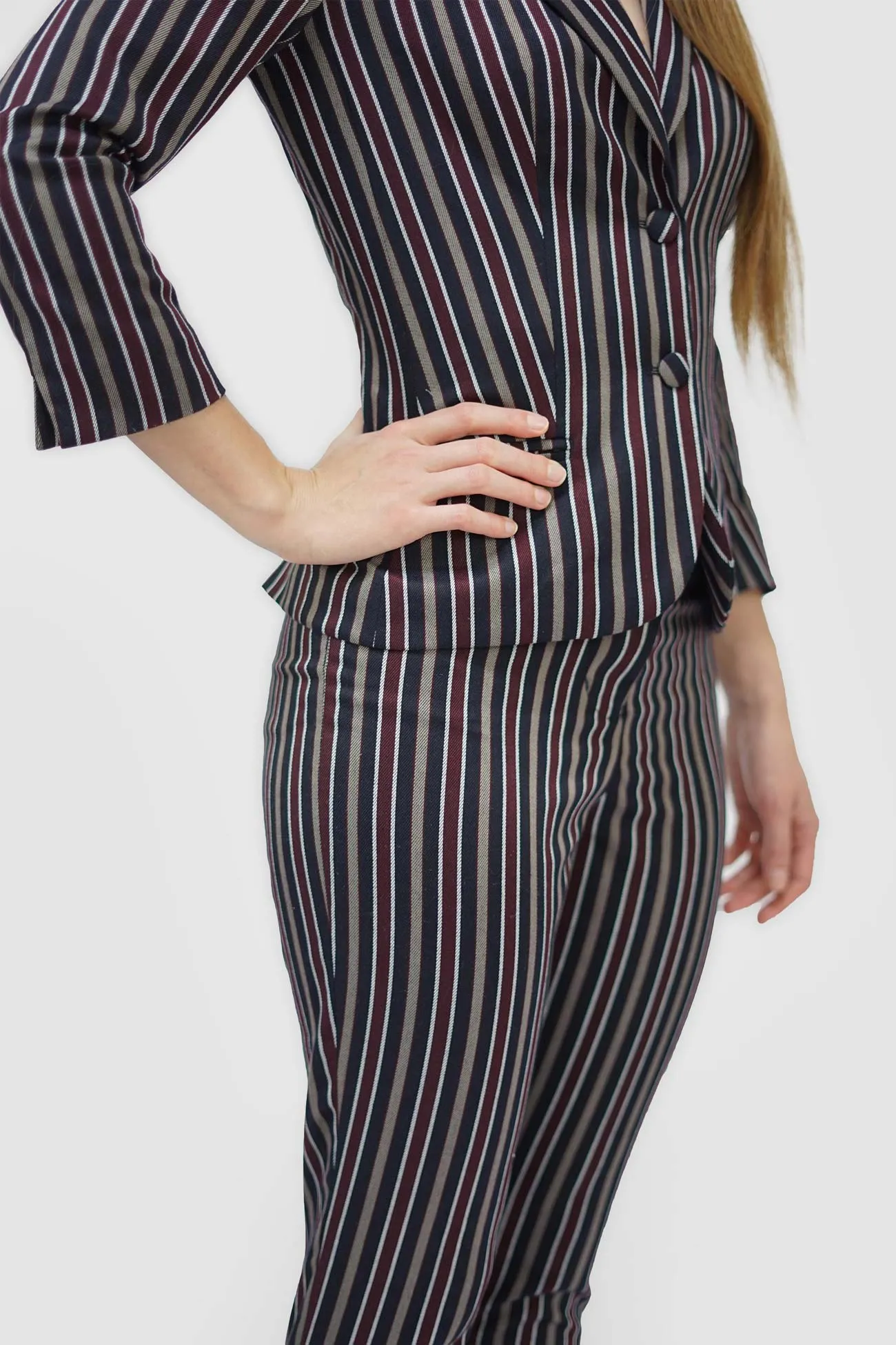 Striped Cigarette Trousers (City Lights Collection)