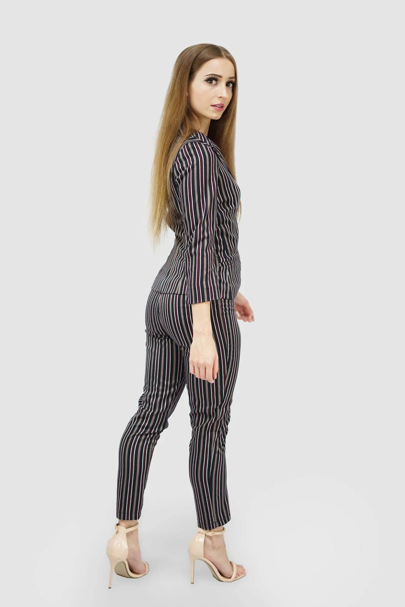 Striped Cigarette Trousers (City Lights Collection)