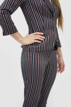 Striped Cigarette Trousers (City Lights Collection)
