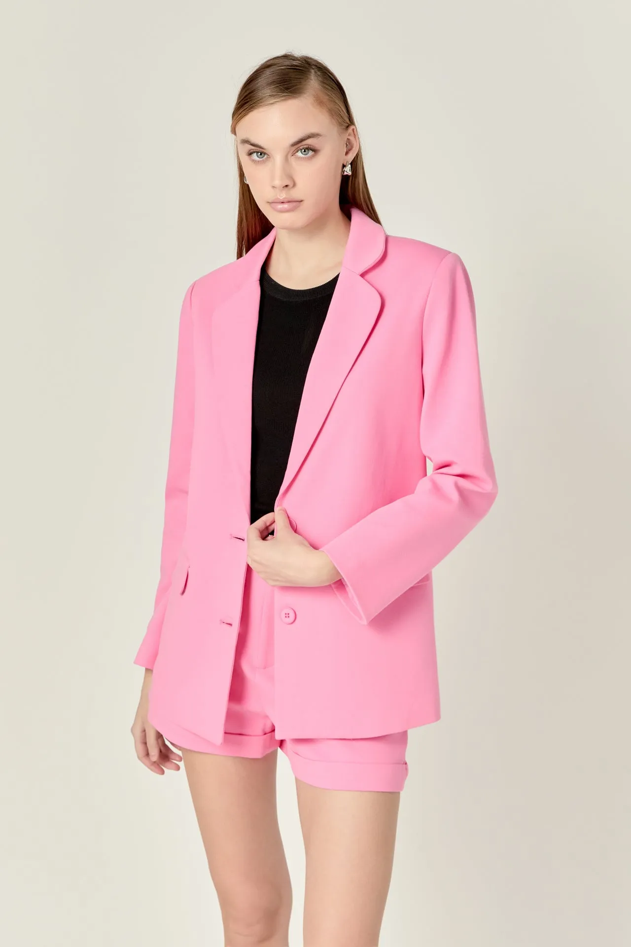 Terry Round Collared Blazer