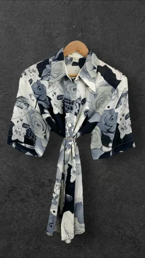 THE UNTAGGED BUTTON UP VINTAGE SHIRT - UK 14