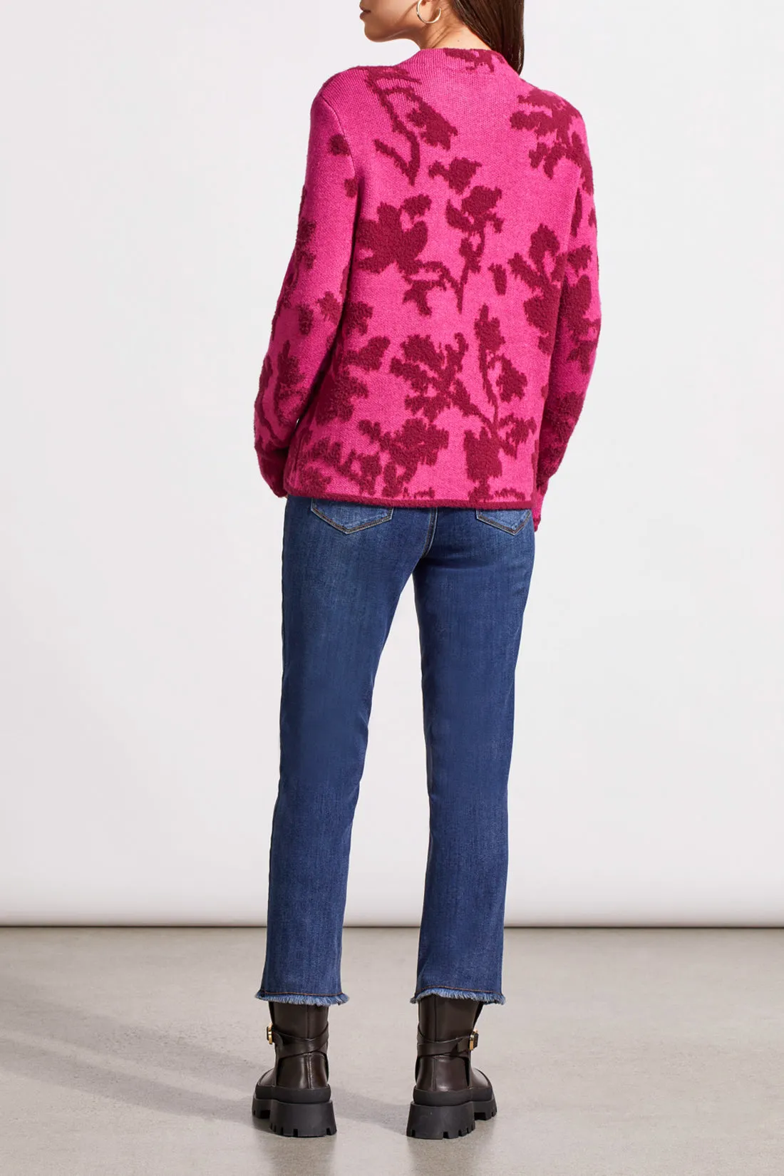 Tribal Pyper Mock Neck Sweater - Port Wine
