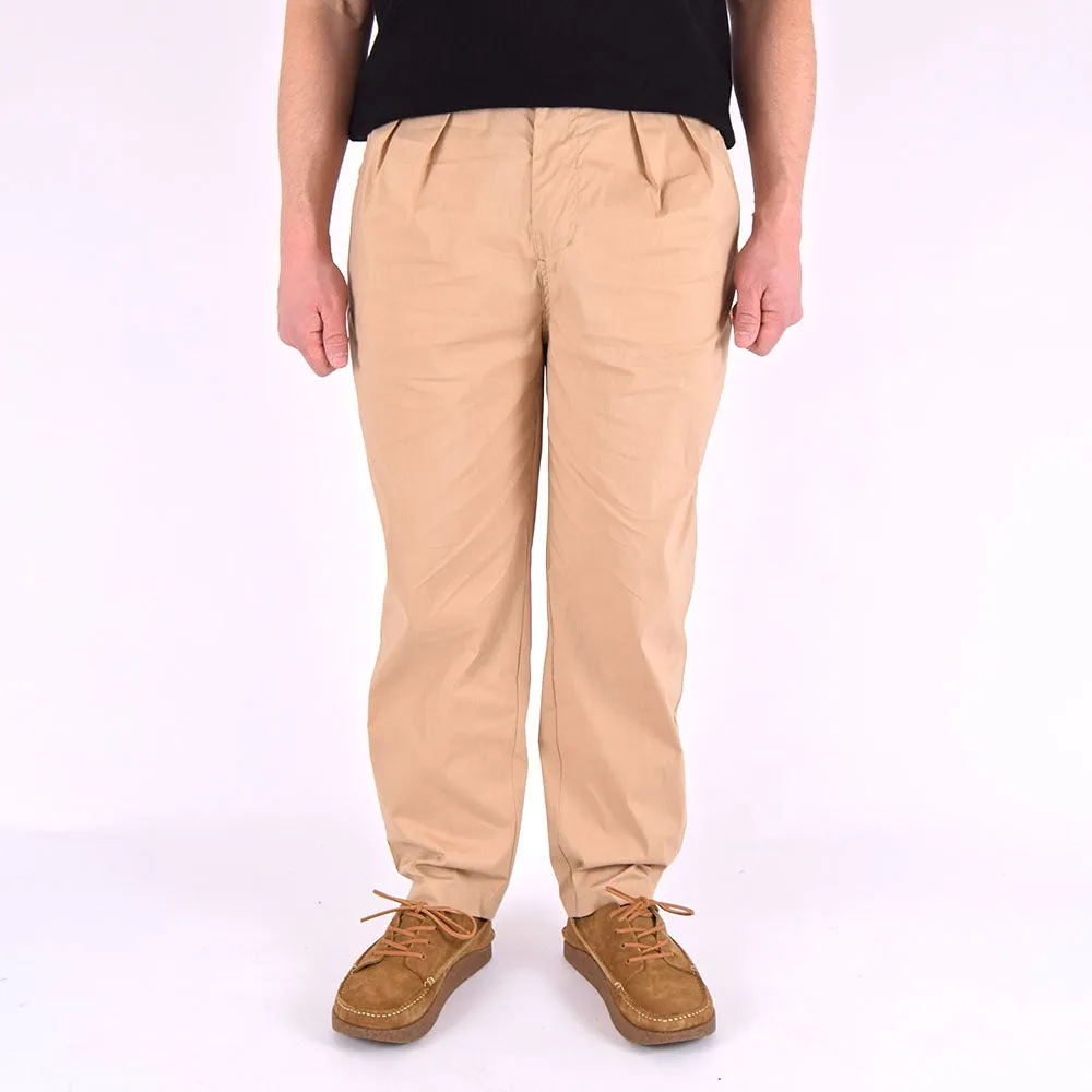 VDR Beige Tropical Two-Tuck Pants