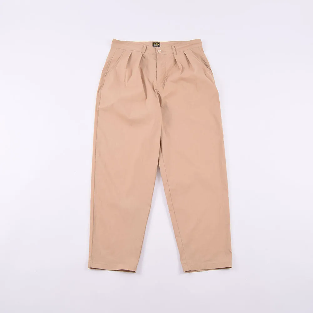 VDR Beige Tropical Two-Tuck Pants