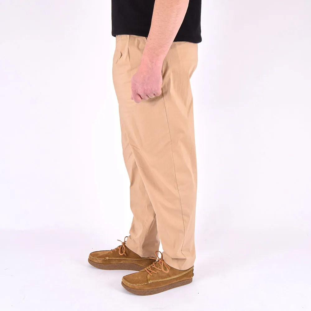 VDR Beige Tropical Two-Tuck Pants