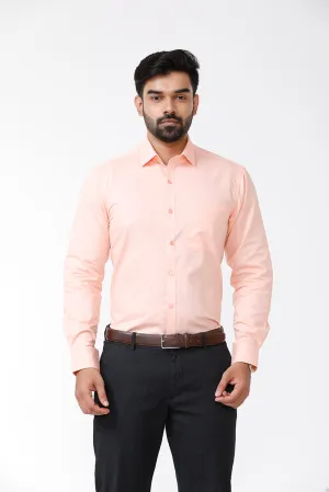 Zurich - Light Orange Formal Shirts for Men | Ariser